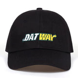 DAT WAY Letter Snapback Cap