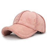 Wool Sheepskin Baseball Cap