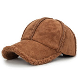 Wool Sheepskin Baseball Cap