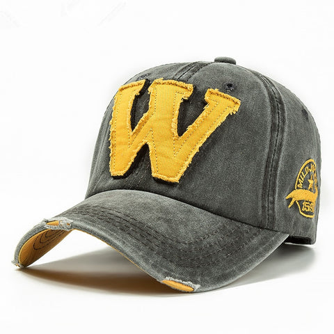 Embroidery Letter W Baseball Cap