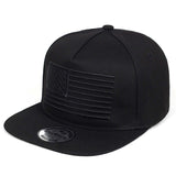 Stripes Embroidery Cool Flat Bill Baseball Cap