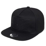 Stripes Embroidery Cool Flat Bill Baseball Cap