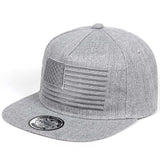 Stripes Embroidery Cool Flat Bill Baseball Cap